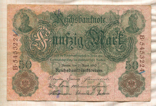 50 марок. Германия 1910г