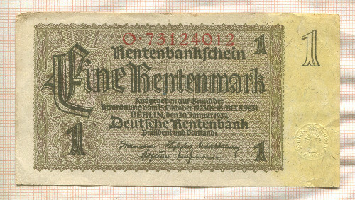 1 марка. Германия 1937г