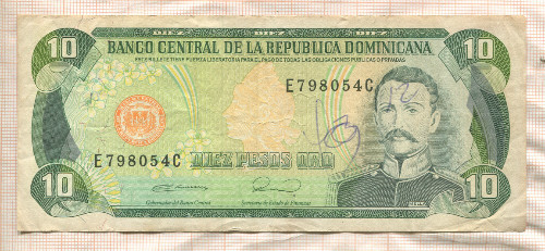 10 песо. Доминикана