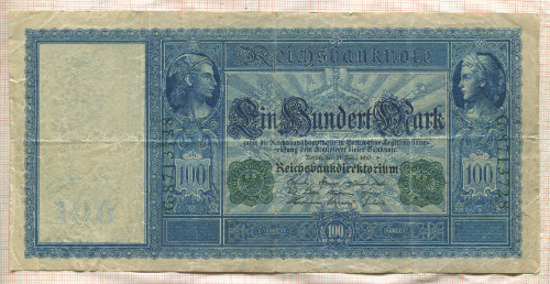 100 марок. Германия 1910г