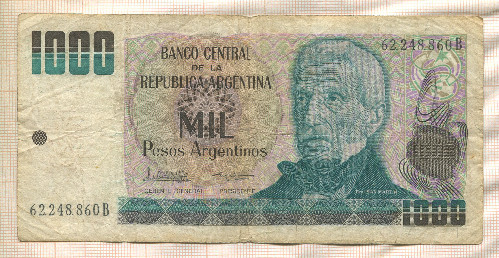1000 песо. Аргентина