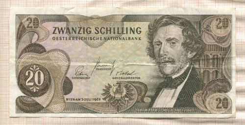 20 шиллингов. Австрия 1967г