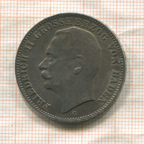 3 марки. Баден 1912г