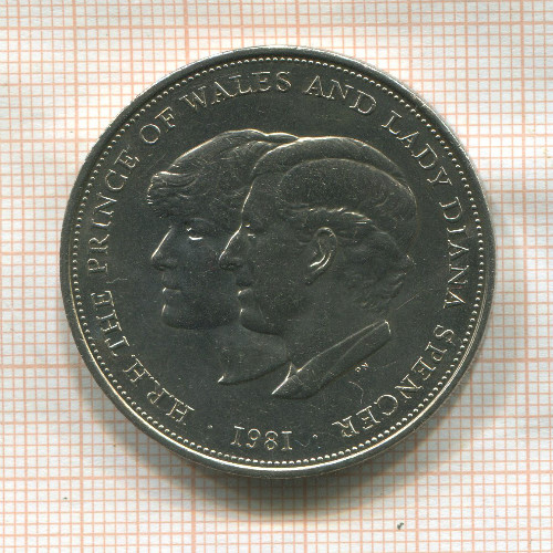 25 пенсов. Великобритания 1981г