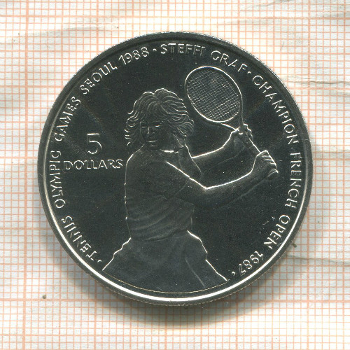 5 долларов. Ниуэ 1987г