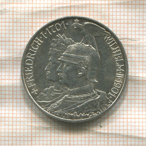 2 марки. Пруссия 1901г
