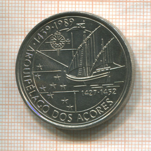 100 эскудо. Португалия 1989г