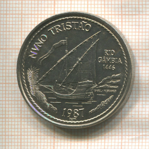 100 эскудо. Португалия 1987г