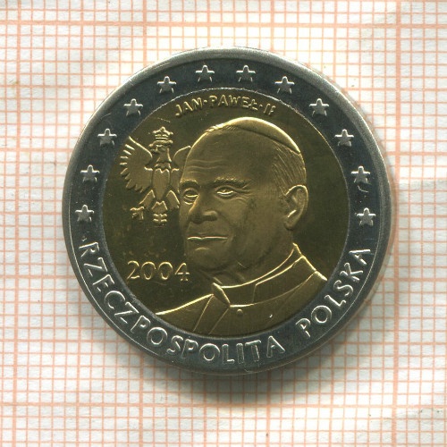 2 евро. Польша. Проба 2004г