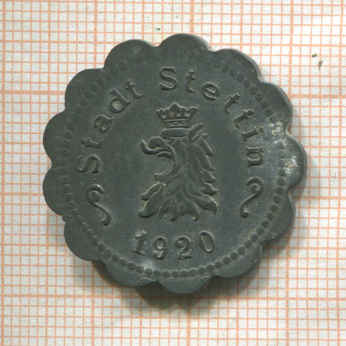 Нотгельд. 50 пфеннигов. Германия. Штеттин (Щецин)