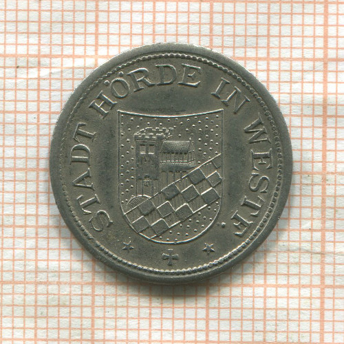 Нотгельд. 10 пфеннигов. Германия. Хёрде