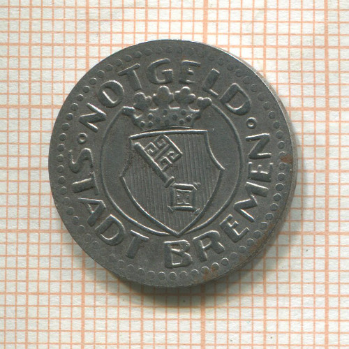Нотгельд. 10 пфеннигов. Германия. Бремен