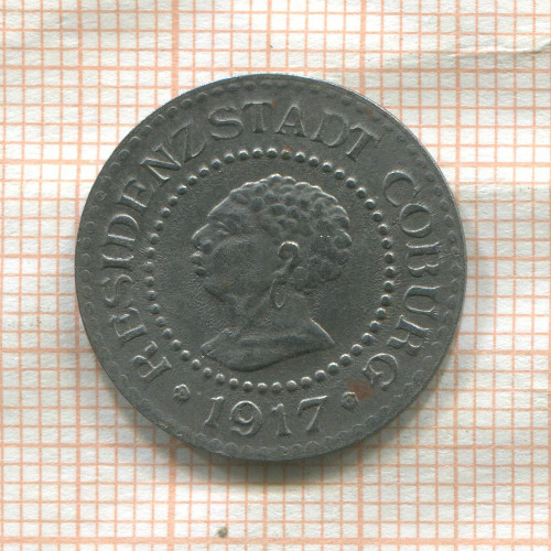 Нотгельд. 10 пфеннигов. Германия. Кобург