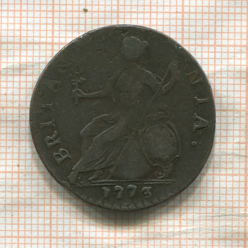 1/2 пенни. Великобритания 1773г