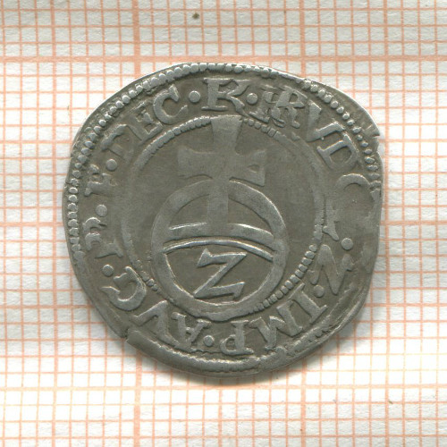 2 пфеннига. Пфальц-Фельденц. Георг Иоганн I 1544-1592 гг. 1588г