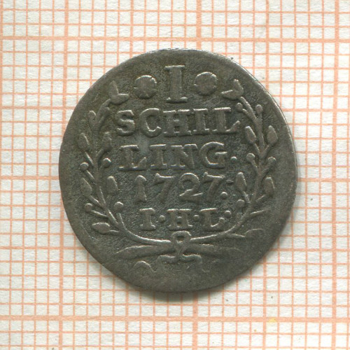 1 шиллинг. Гамбург 1727г