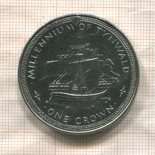 1 крона. Остров Мэн 1979г