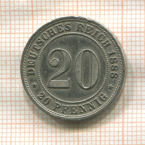 20 пфеннигов. Германия 1988г