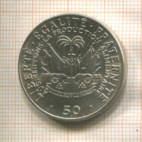 50 сантимов. Гаити. F.A.O. 1972г