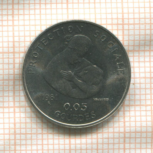 0,05 гурда. Гаити. F.A.O. 1981г