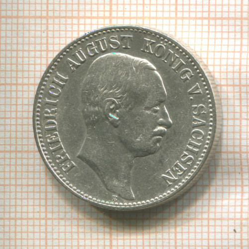 2 марки. Саксония 1905г