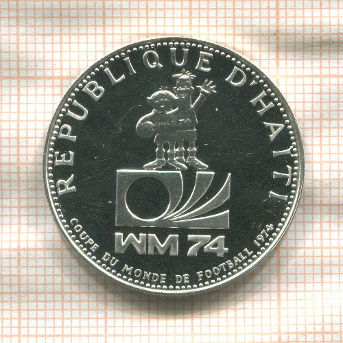 25 гурдов. Гаити. ПРУФ 1973г