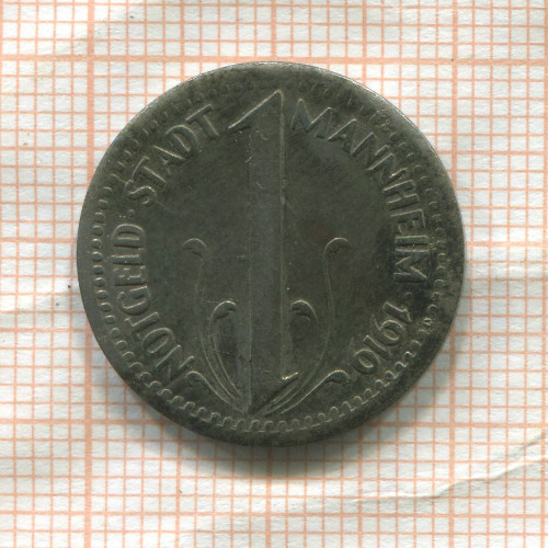 Нотгельд 10 пфеннигов. Германия. Мангейм