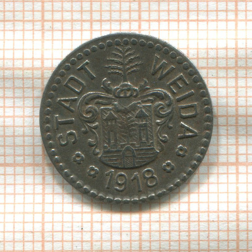 Нотгельд. 5 пфеннигов. Германия. Вайда