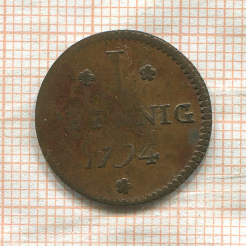 1 пфенниг. Франкфурт 1794г