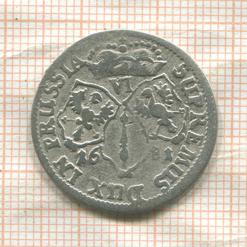 6 грошей. Бранденбург-Пруссия 1681г