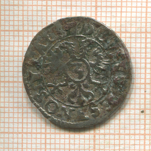 3 крейцера. Швейцария Шаффхаузен 1597г