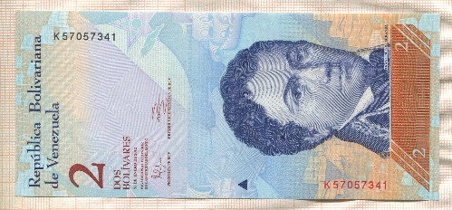 2 боливара. Венесуэла 2012г