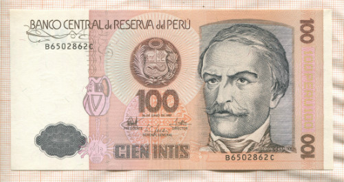 100 инти. Перу 1987г