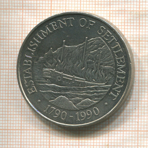 1 доллар. Остров Питкэрн 1990г