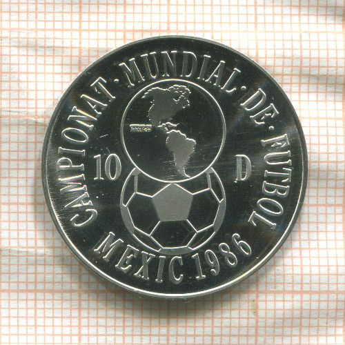 10 динеров. Андорра 1986г