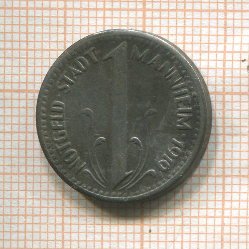 Нотгельд. 10 пфеннигов. Германия. Мангейм