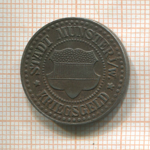 Нотгельд. 25 пфеннигов. Германия. Мюнстер