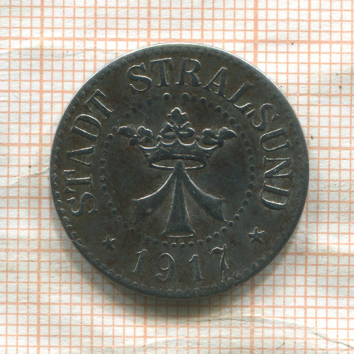 Нотгельд. 50 пфеннигов. Германия. Штральзунд