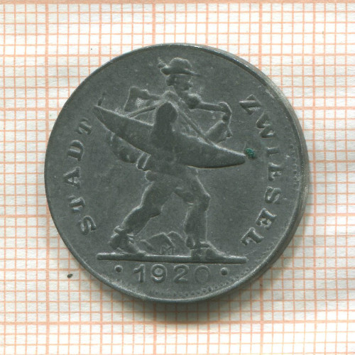 Нотгельд. 20 пфеннигов. Германия. Цвизель