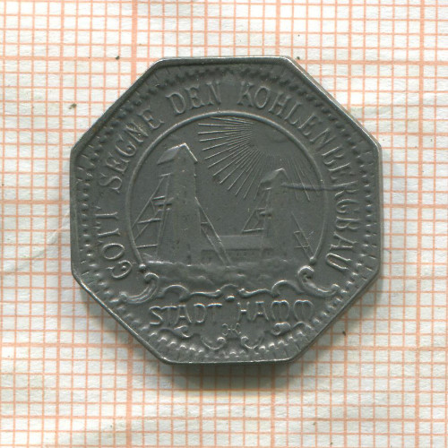 Нотгельд. 10 пфеннигов. Германия. Хамм