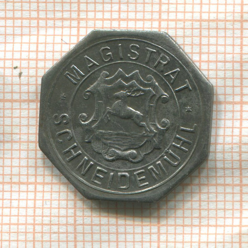 Нотгельд. 10 пфеннигов. Германия. Шнайдемюль (Пила)