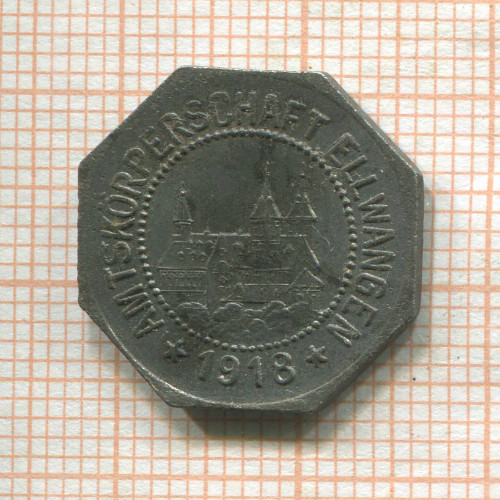 Нотгельд. 5 пфеннигов. Германия. Эльванген