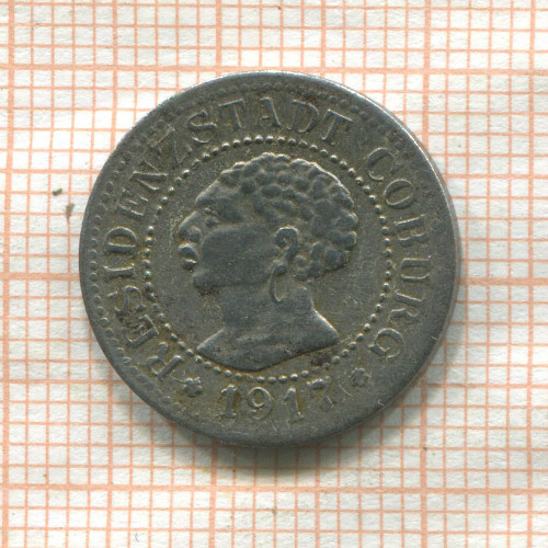 Нотгельд. 5 пфеннигов. Германия. Кобург