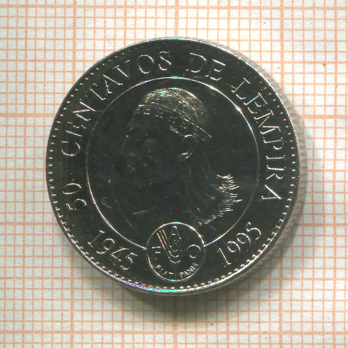 50 сентаво. Гондурас. F.A.O. 1995г