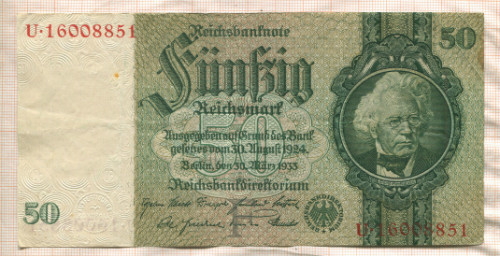 50 марок. Германия 1933г