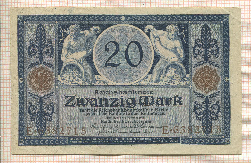 20 марок. Германия 1915г