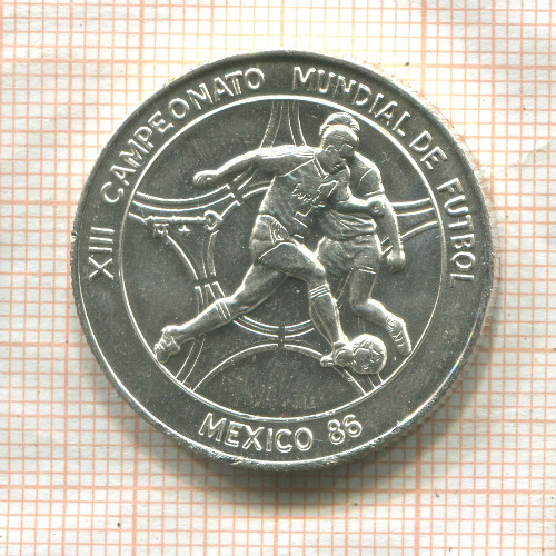 5 песо. Куба 1986г