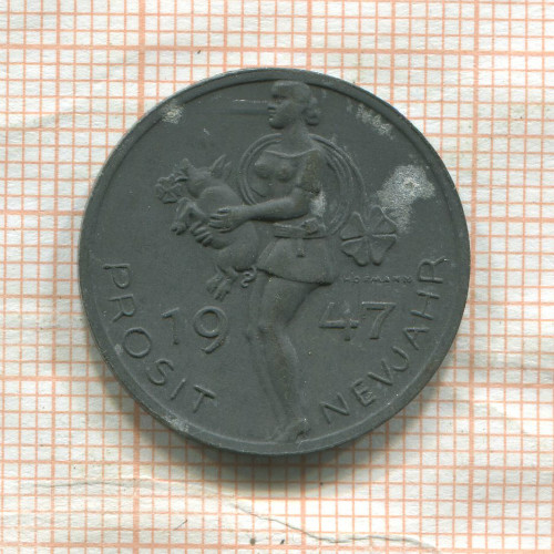 Новогодний жетон. Германия 1947г