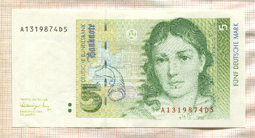 5 марок. Германия 1991г