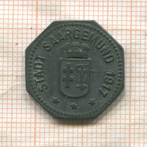Нотгельд. 10 пфеннигов. Германия. Сааргемюнд